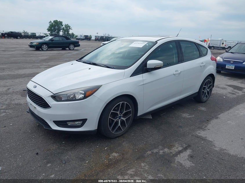 Vin: 1fadp3m23jl314774, lot: 46296364, ford focus sel 20182