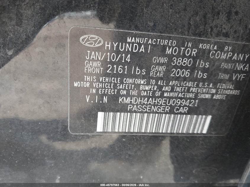 2014 HYUNDAI ELANTRA SPORT · Фото 9