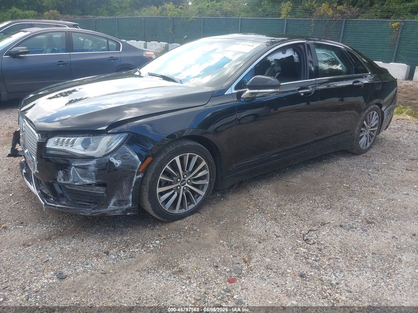 2020 Lincoln MKZ, Front & Rear, IAAI, VIN 3LN6L5B93LR605477 — photo 2
