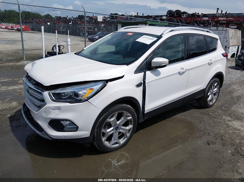 Vin: 1fmcu9j91kua28190, lot: 46296441, ford escape titanium 20192