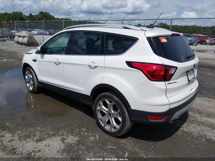 Vin: 1fmcu9j91kua28190, lot: 46296441, ford escape titanium 20193