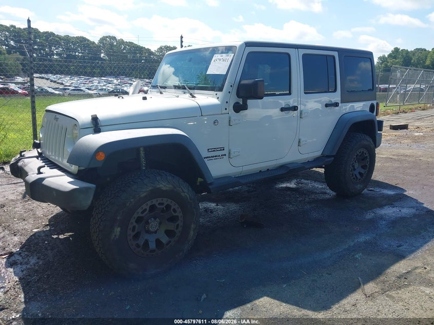 Vin: 1c4bjwdg7fl703442, lot: 46296442, jeep wrangler unlimited sport 20152