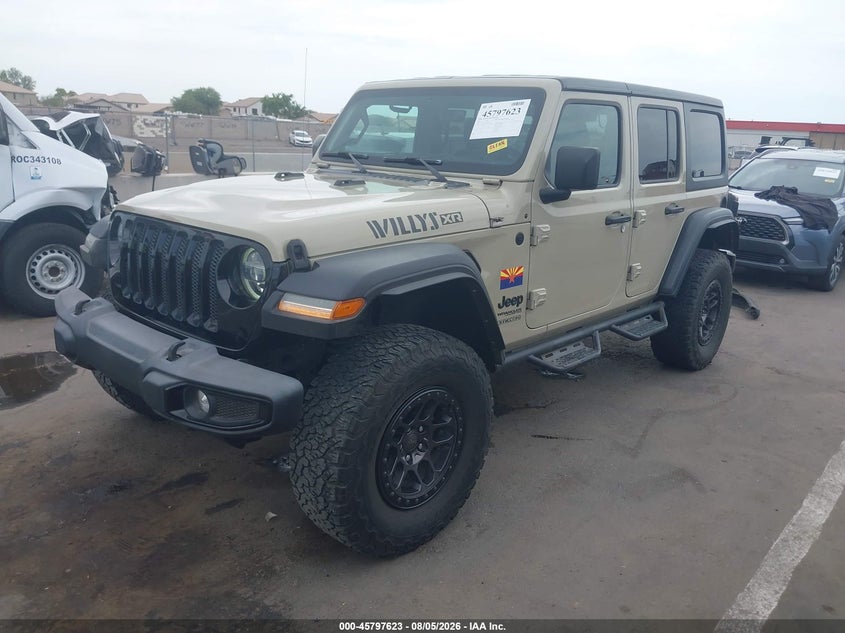 Vin: 1c4hjxdg0nw219917, lot: 46296454, jeep wrangler unlimited willys 4x4 20222