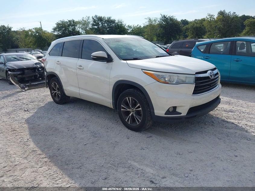 Vin: 5tdkkrfh6gs147404, lot: 46296463, toyota highlander xle v6 2016 img_1