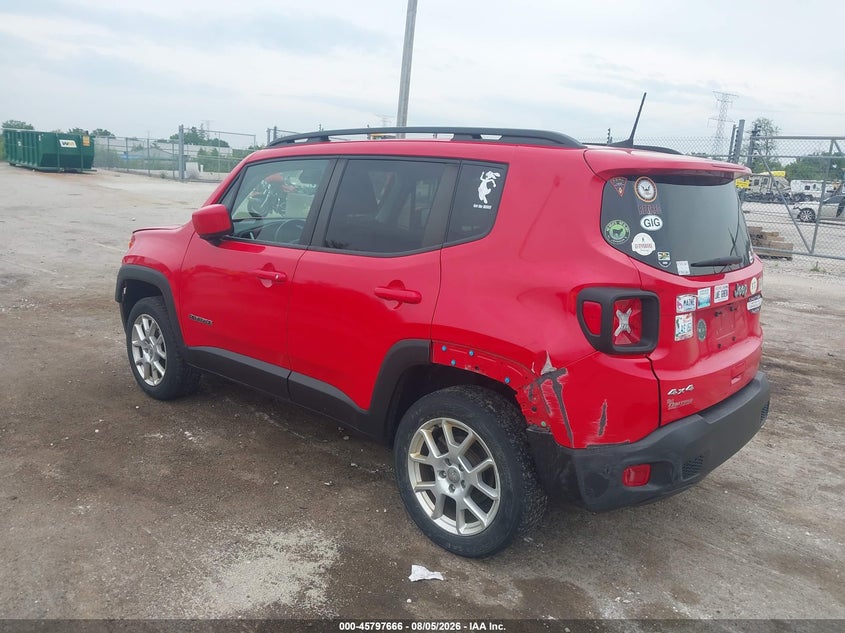 Vin: zacnjdbb2mpm14404, lot: 46296497, jeep renegade latitude 4x4 20213
