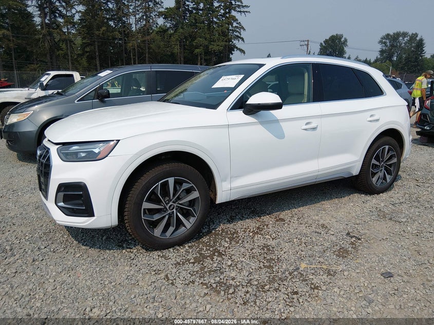 Vin: wa1aaafy7m2024482, lot: 46296498, audi q5 premium 45 tfsi quattro s tronic 20212