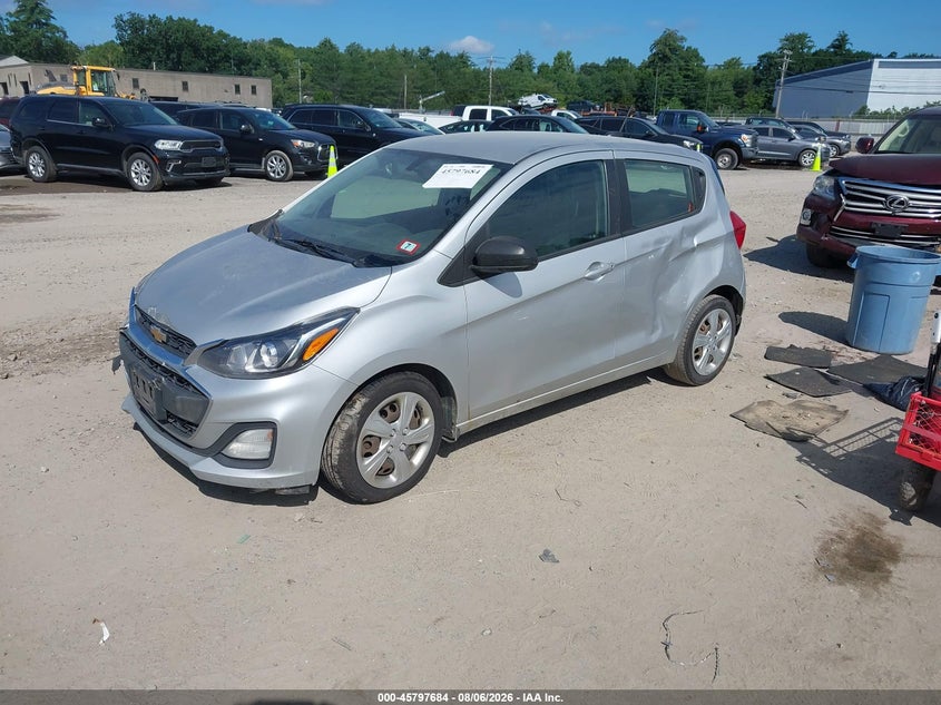 Vin: kl8cb6sa1kc719283, lot: 46296514, chevrolet spark ls cvt 20192