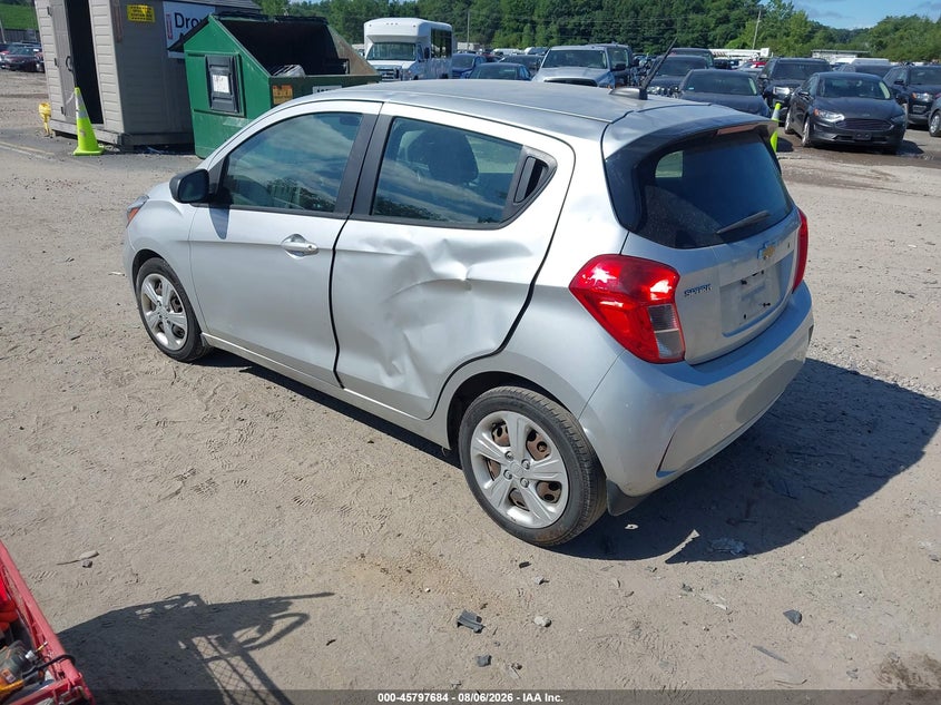 Vin: kl8cb6sa1kc719283, lot: 46296514, chevrolet spark ls cvt 20193