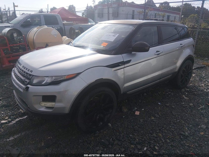 Vin: salvp2bg5fh982618, lot: 46296531, land rover range rover evoque pure 20152