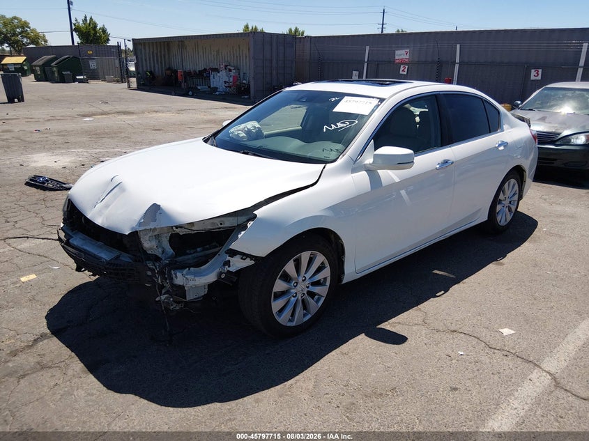 Vin: 1hgcr2f83fa004737, lot: 46296547, honda accord ex-l 20152