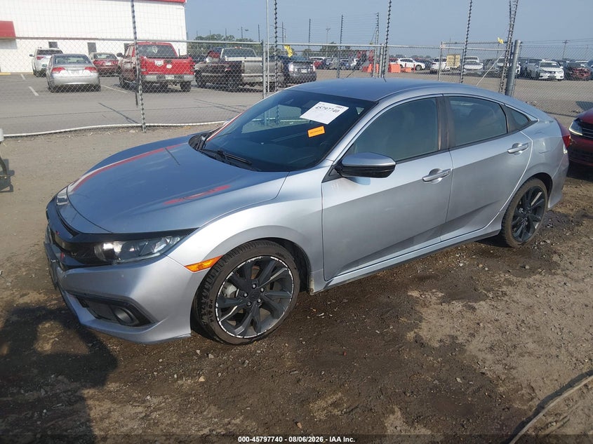 Vin: 2hgfc2f80lh541691, lot: 46296571, honda civic sport 20202