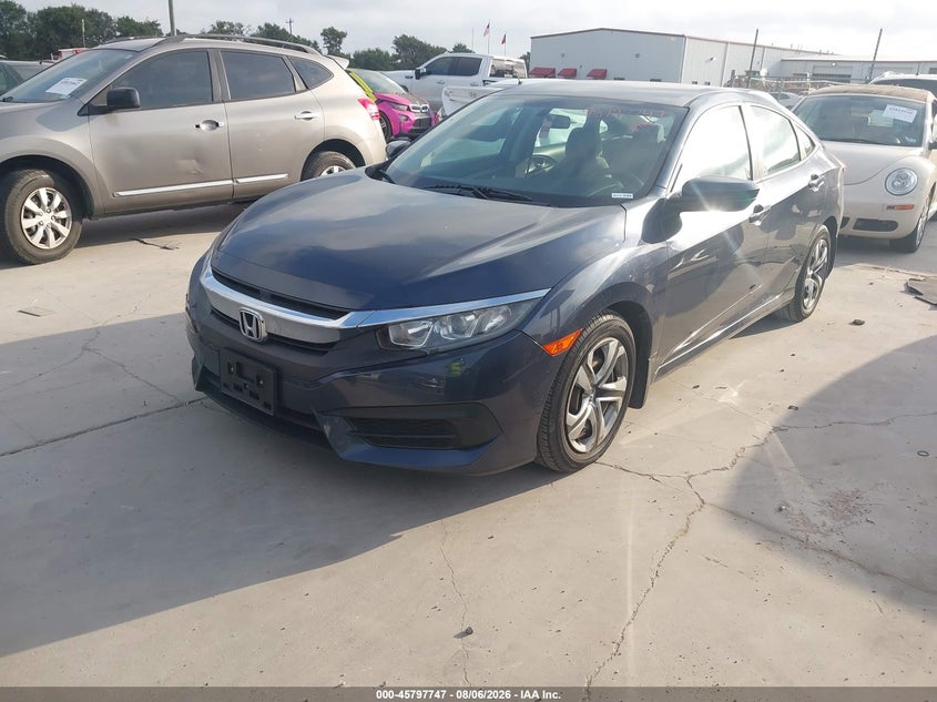 Vin: 19xfc2f54je000611, lot: 46296578, honda civic lx 20182