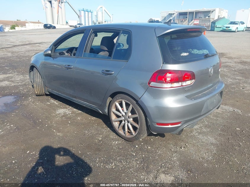 Vin: wvwhd7aj6cw207288, lot: 46296618, volkswagen gti 4-door 20123