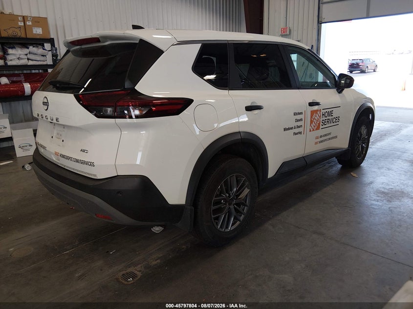 Vin: 5n1bt3ab2pc789726, lot: 46296635, nissan rogue s intelligent awd 20234