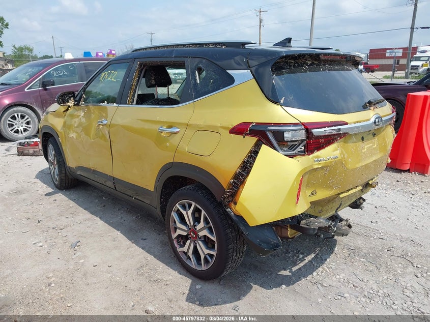 Vin: kndetca25m7061243, lot: 46296663, kia seltos sx turbo 20213