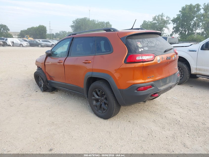 Vin: 1c4pjmbs5fw646299, lot: 46296674, jeep cherokee trailhawk 20153