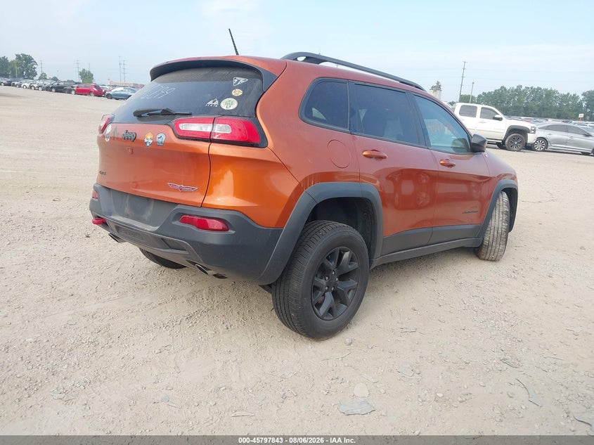 Vin: 1c4pjmbs5fw646299, lot: 46296674, jeep cherokee trailhawk 20154