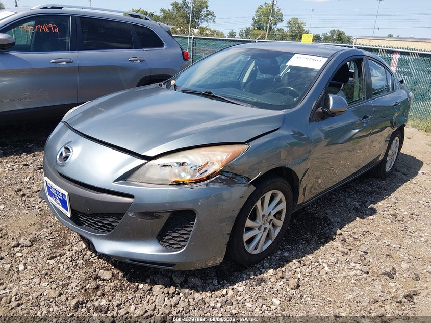Vin: jm1bl1v81c1575355, lot: 46296696, mazda mazda3 i touring 20122