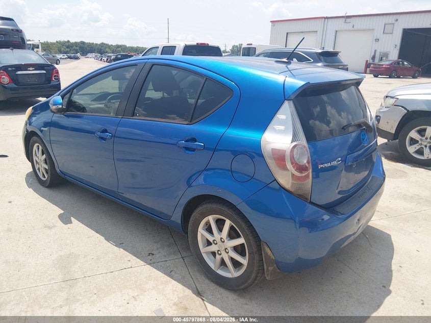 Vin: jtdkdtb35d1534763, lot: 46296699, toyota prius c three 20133