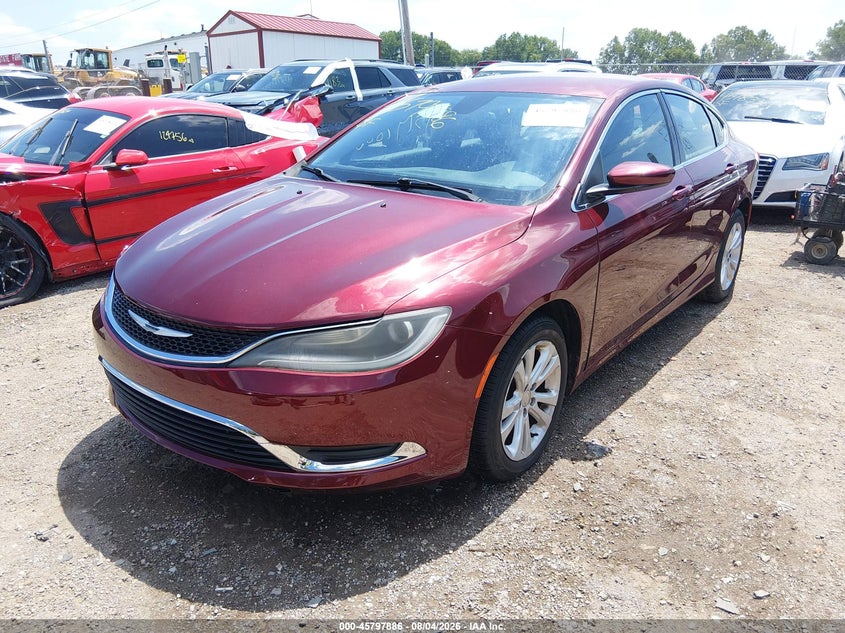 Vin: 1c3cccab0fn685719, lot: 46296717, chrysler 200 limited 20152