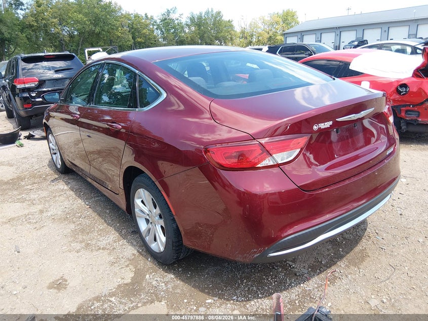 Vin: 1c3cccab0fn685719, lot: 46296717, chrysler 200 limited 20153