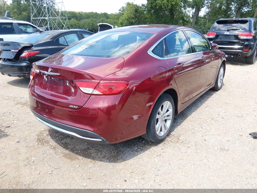 Vin: 1c3cccab0fn685719, lot: 46296717, chrysler 200 limited 20154