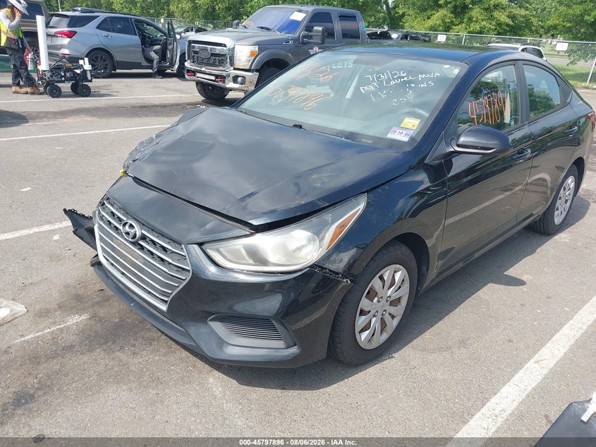 Vin: 3kpc24a39ke073921, lot: 46296727, hyundai accent se 20192