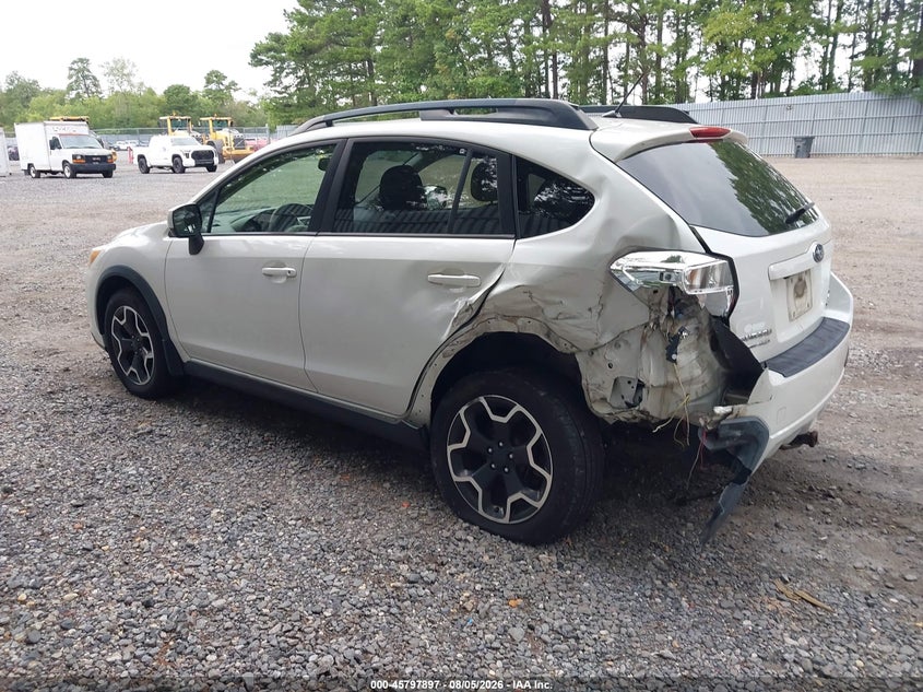Vin: jf2gpagc1e8288976, lot: 46296728, subaru xv crosstrek 2.0i limited 20143