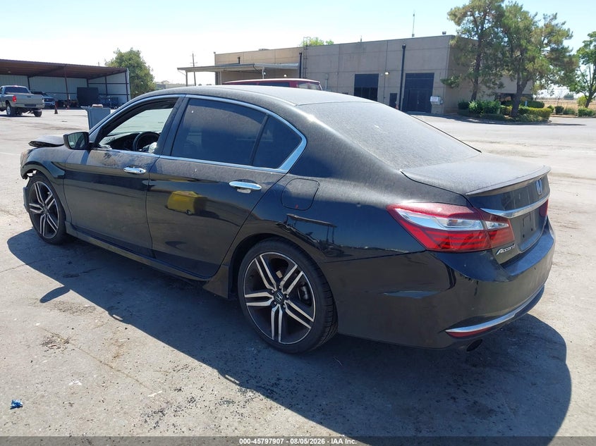 Vin: 1hgcr2f10ha207865, lot: 46296738, honda accord sport se 20173