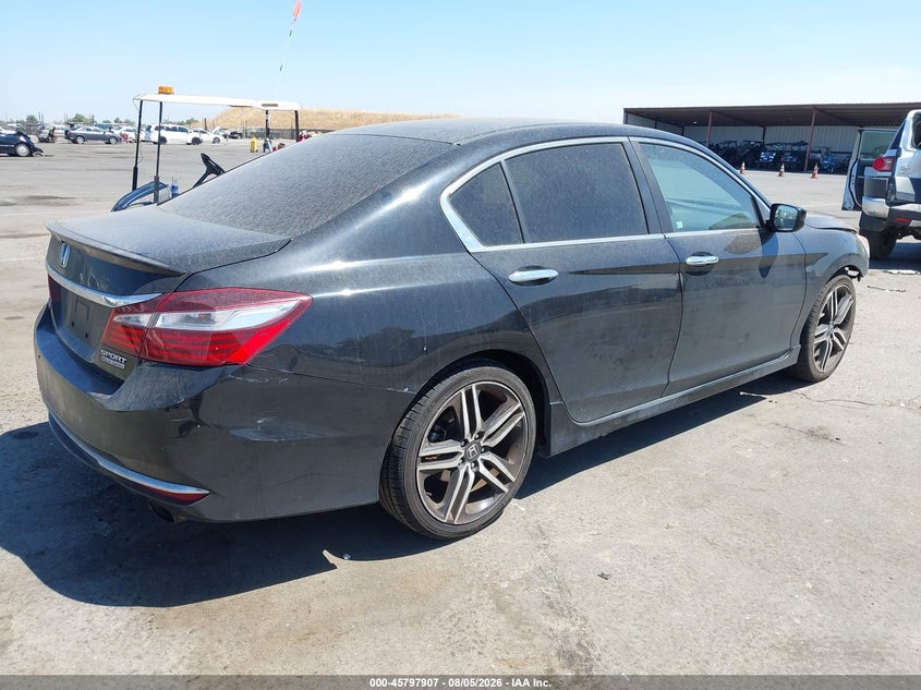 Vin: 1hgcr2f10ha207865, lot: 46296738, honda accord sport se 20174