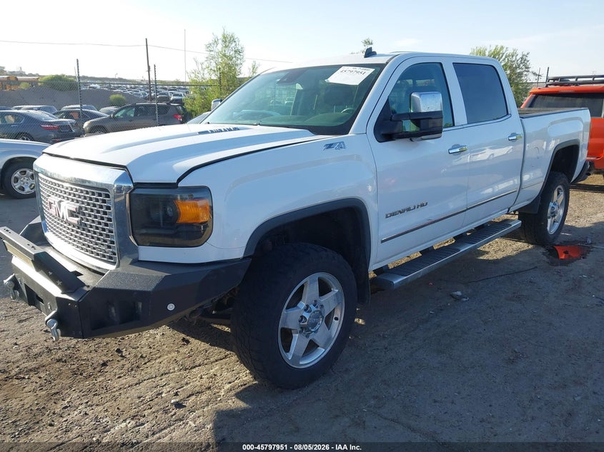 Vin: 1gt120e89ff135528, lot: 46296782, gmc sierra 2500hd denali 20152