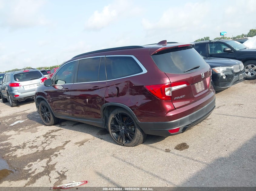 Vin: 5fnyf5h2xnb030992, lot: 46296835, honda pilot 2wd special edition 20223
