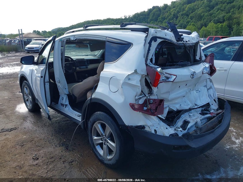 Vin: 2t3rfrev0fw234111, lot: 46296853, toyota rav4 xle 20153