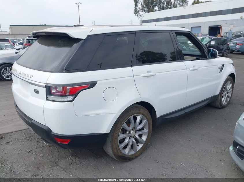 Vin: salwr2wf8ea339493, lot: 46296855, land rover range rover sport 3.0l v6 supercharged hse 20144