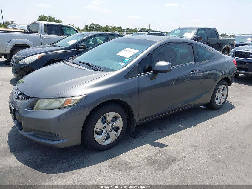 Vin: 2hgfg3b51dh515785, lot: 46296876, honda civic lx 20132