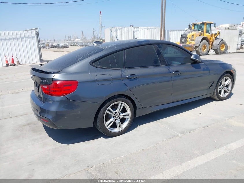 Vin: wba3x5c51ed556568, lot: 46296879, bmw 328i gran turismo xdrive 20144