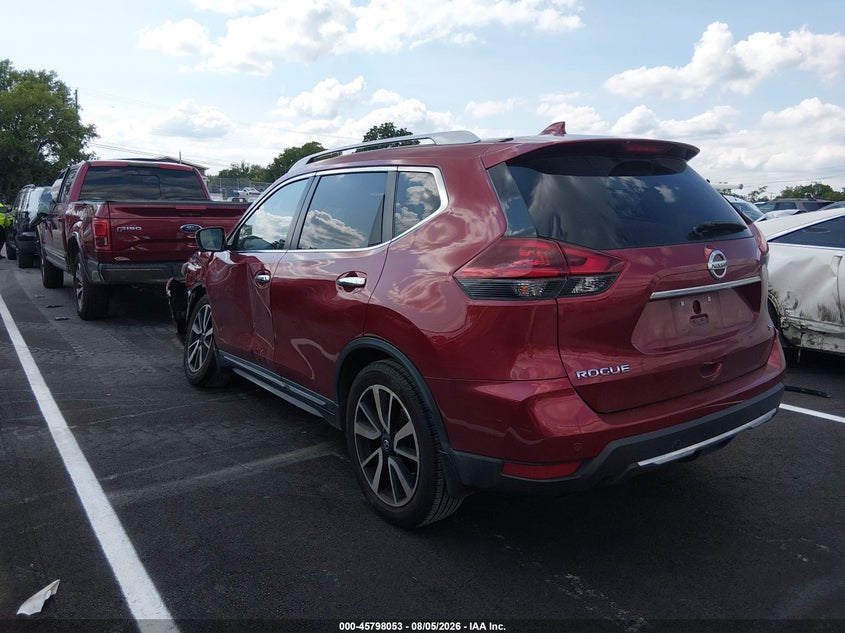 Vin: 5n1at2mt1kc755473, lot: 46296884, nissan rogue sl 20193