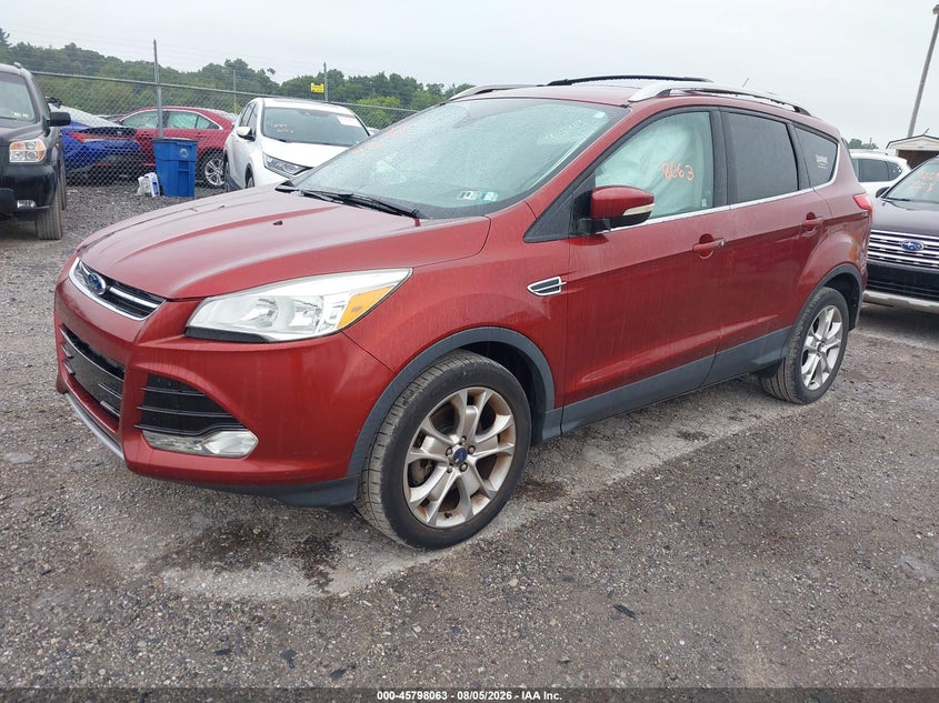 Vin: 1fmcu9jx2gub29549, lot: 46296894, ford escape titanium 20162