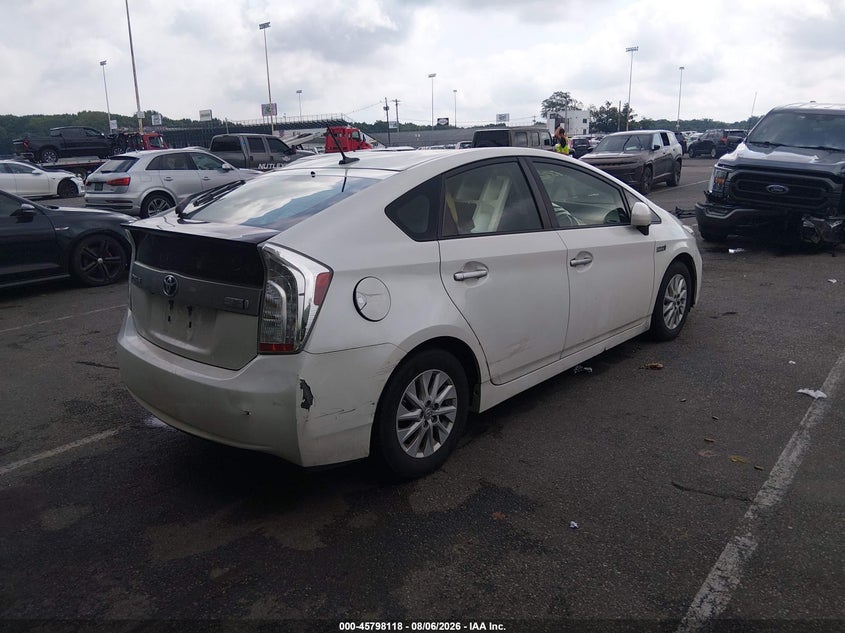 Vin: jtdkn3dp6e3050622, lot: 46296949, toyota prius plug-in advanced 20144
