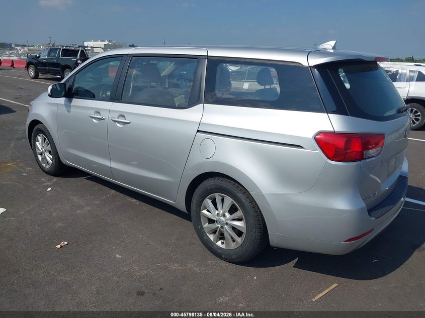 Vin: kndma5c10g6207866, lot: 46296966, kia sedona l 20163