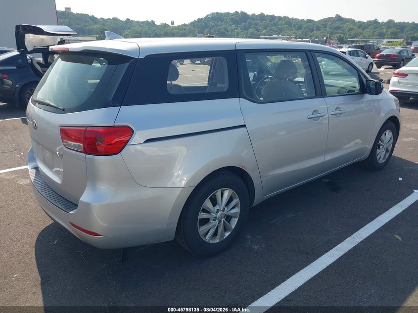 Vin: kndma5c10g6207866, lot: 46296966, kia sedona l 20164