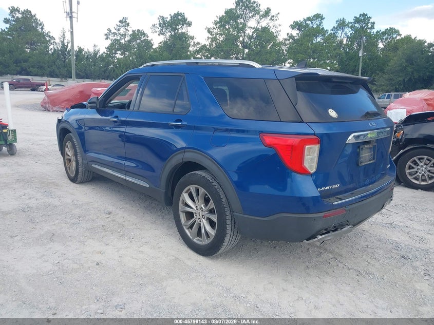 Vin: 1fmsk8fh7mgb45706, lot: 46296974, ford explorer limited 20213