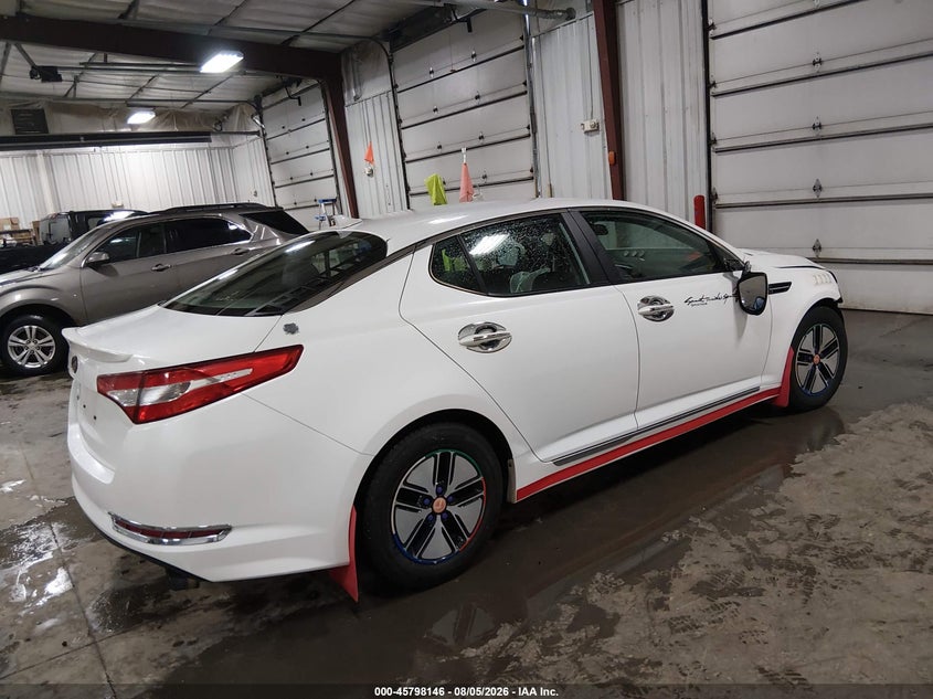 Vin: knagm4ad6d5038558, lot: 46296977, kia optima hybrid lx 20134