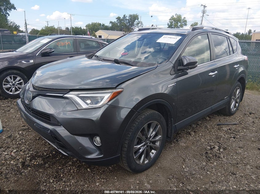 Vin: jtmdjrev4hd090149, lot: 46296992, toyota rav4 hybrid limited 20172