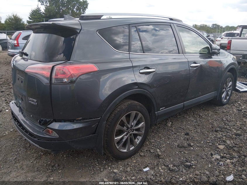 Vin: jtmdjrev4hd090149, lot: 46296992, toyota rav4 hybrid limited 20174