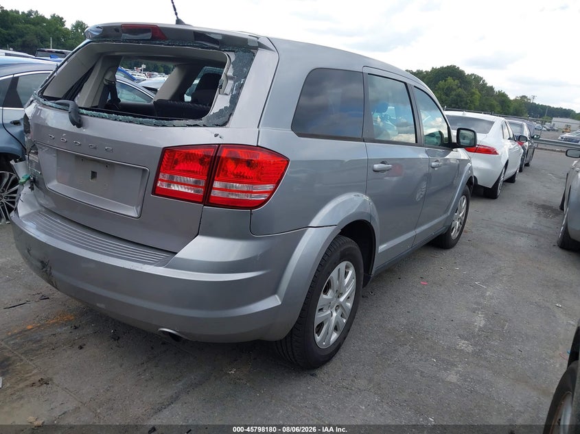 Vin: 3c4pdcab4ft713399, lot: 46297011, dodge journey american value pkg 20154