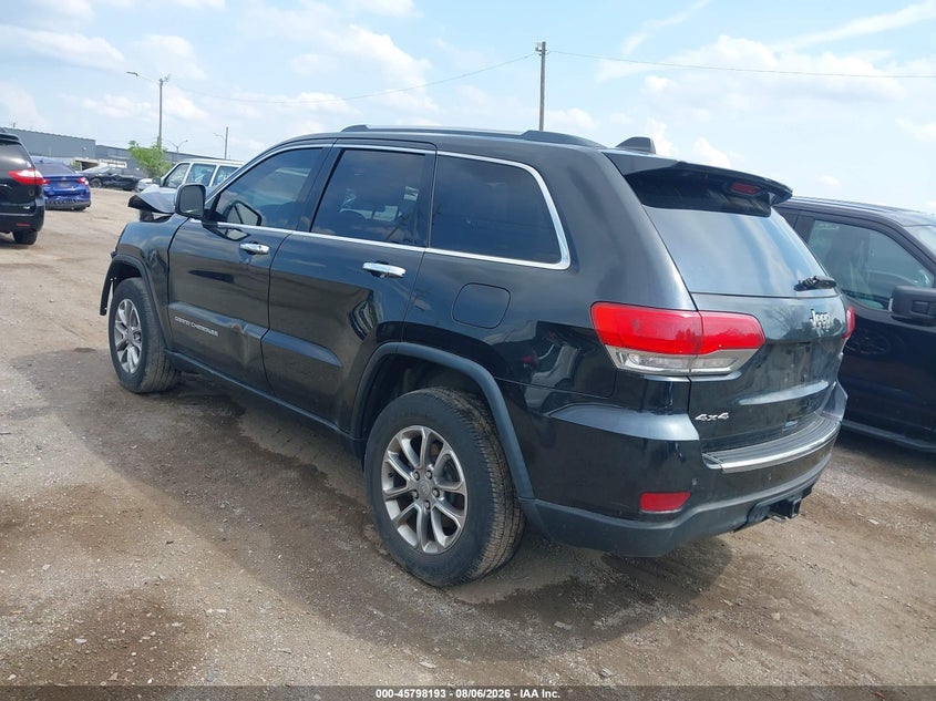 Vin: 1c4rjfbg2gc324528, lot: 46297024, jeep grand cherokee limited 20163