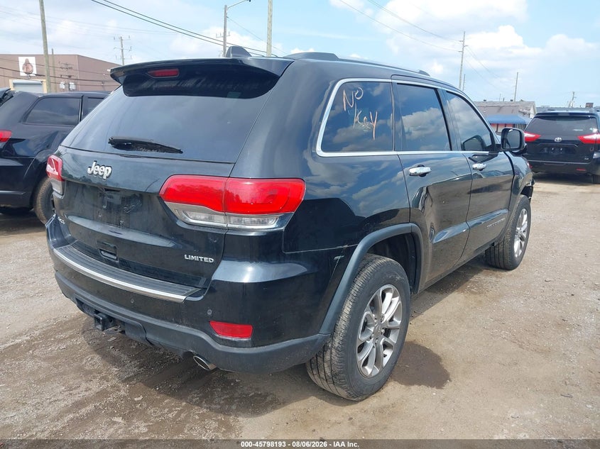 Vin: 1c4rjfbg2gc324528, lot: 46297024, jeep grand cherokee limited 20164