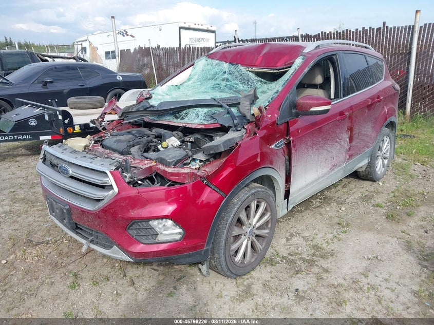 2017 Ford Escape, Front End, IAAI, VIN 1FMCU9J90HUC56318 — photo 2