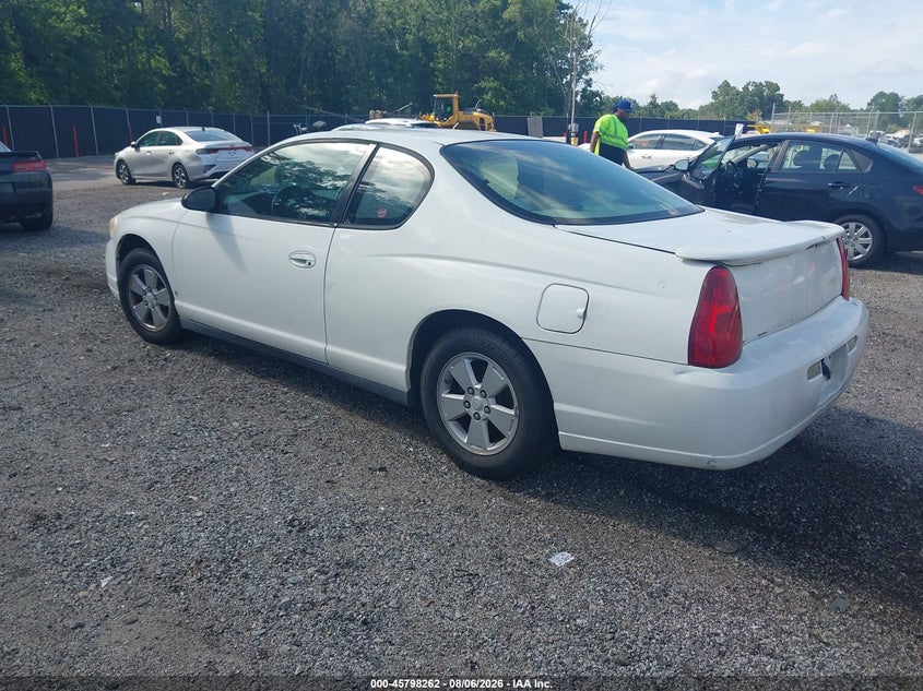 CHEVROLET MONTE CARLO 2007 VIN 2G1WJ15K079295018